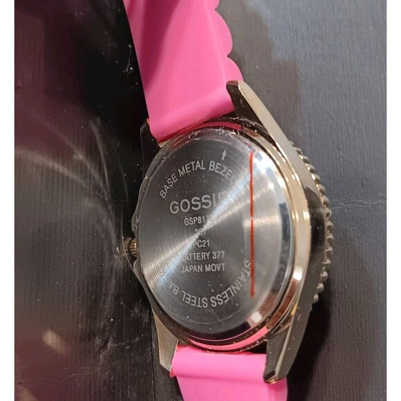 GOSSIP GSP817B Pink Tone Quartz Analog Women's Watch - Picture 3 of 5